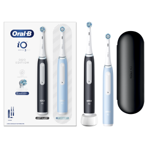 Oral-B iO Series 3 Matt Black/Ice Blue Duo elektrická zubná kefka