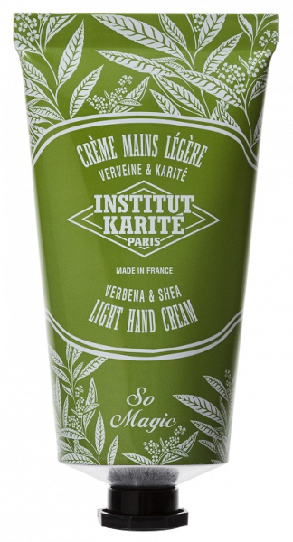 Institut Karité Light Shea hand cream Ľahký krém na ruky s vôňou verbeny, 75 ml