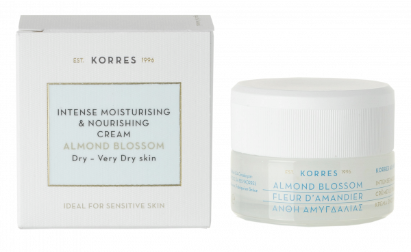 KORRES Almond Blossom hydratačný denný krém pre suchú a veľmi suchú pleť, 40 ml