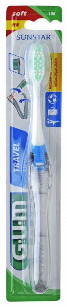 GUM Travel cestovná zubná kefka s chlórhexidínom