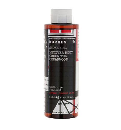 KORRES Fragrance Showergel Vetiver - sprchovací gél s parfumáciou vetiveru, 250 ml