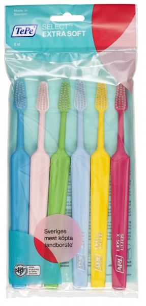TePe Select x-soft, set zubných kefiek, 4+2 zadarmo