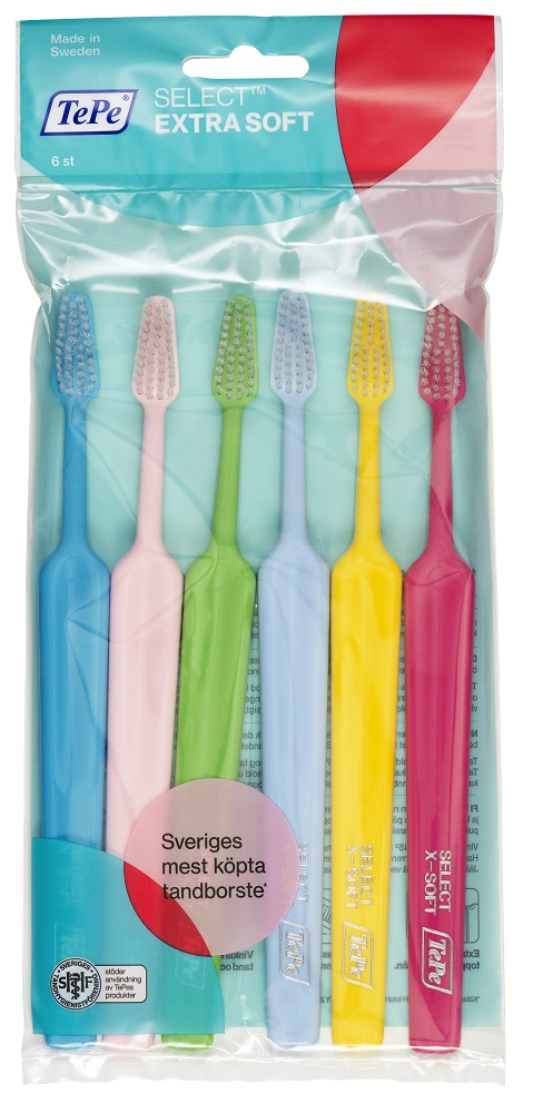 TePe Select x-soft, set zubných kefiek, 4+2 zadarmo