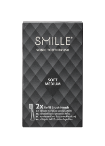 SMILLE Sonic Brush, náhradné hlavice, čierne, 2 ks
