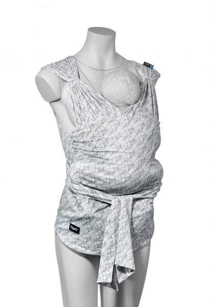 Najell Wrap šatka, sivý so vzorom, S/M