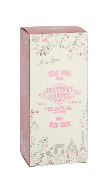 Institut Karite Rose Hand Cream Krém na ruky s voňou ruže, 75 ml