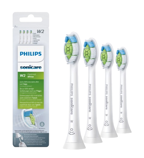 Philips Sonicare Optimal White HX6064/10 Štandardná veľkosť hlavice sonickej kefky, 4 ks