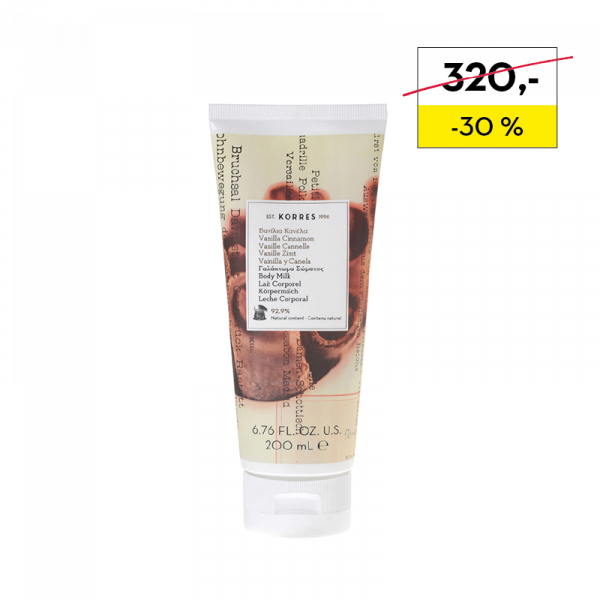 KORRES Body Milk hydratačné telové mlieko s vanilkou a škoricou, 200 ml