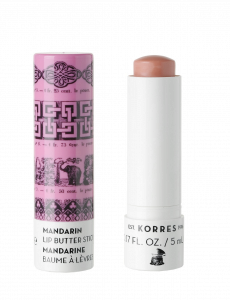 KORRES Lip Butter Stick Mandarin SPF 15 Rose - balzam na pery v tyčinke, 5 ml