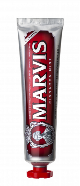 MARVIS Cinnamon Mint zubná pasta s xylitolom a fluoridmi, 85 ml