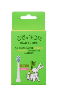Bob a Bobek Náhradné hlavice STREDNÉ pre sonické kefky OMG / KRAFT