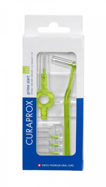 Curaprox CPS 011 prime START medzizubné kefky, zelené, 5 ks