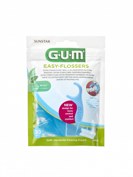 GUM Easy Flosser, 30 ks + cestové púzdro