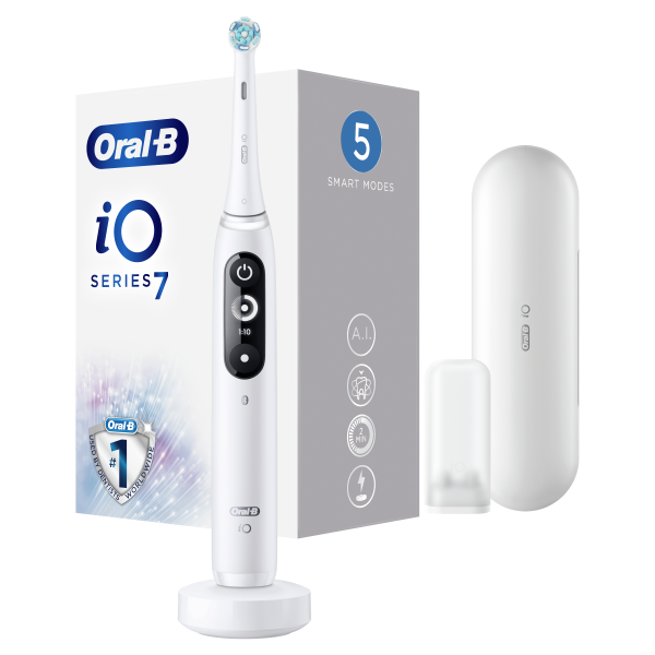 Oral-B iO7 Series White Alabaster elektrická zubná kefka