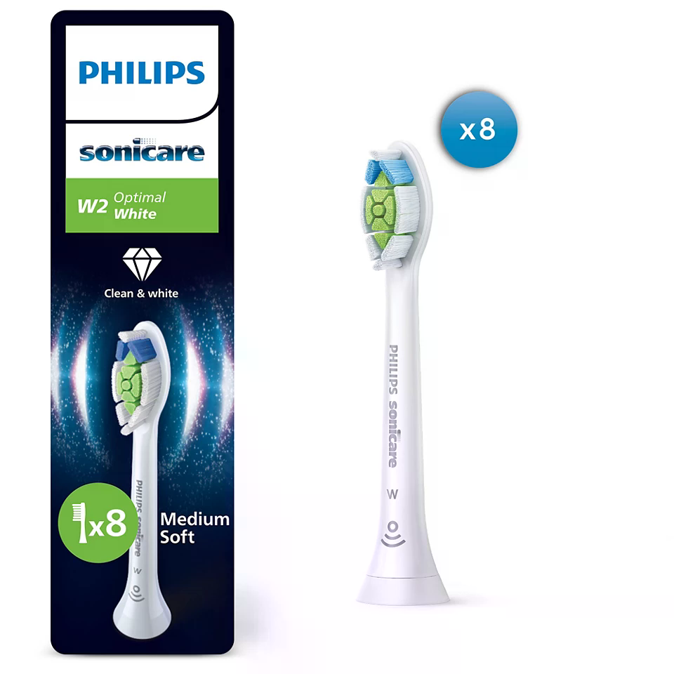 Philips Sonicare Optimal White, 8-balenie kefkových nástavcov, HX6068/87