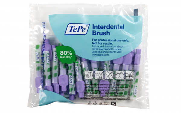 TePe Original medzizubné kefky z bioplastov 1,1 mm, fialové, 25 ks