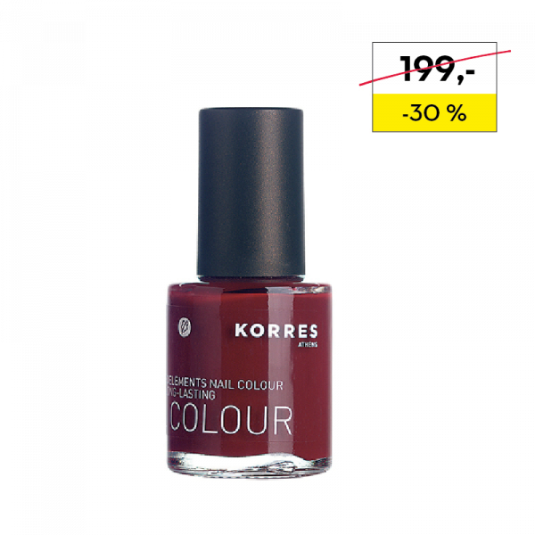 KORRES Nail Colour DEEP RED 57 - ošetrujúci lak na nechty, odtieň 57, 11 ml