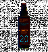 KORRES Sunscreen Clear Emulsion nemastná emulzia na opalovanie kokos & vlašský orech SPF 20, 150 ml