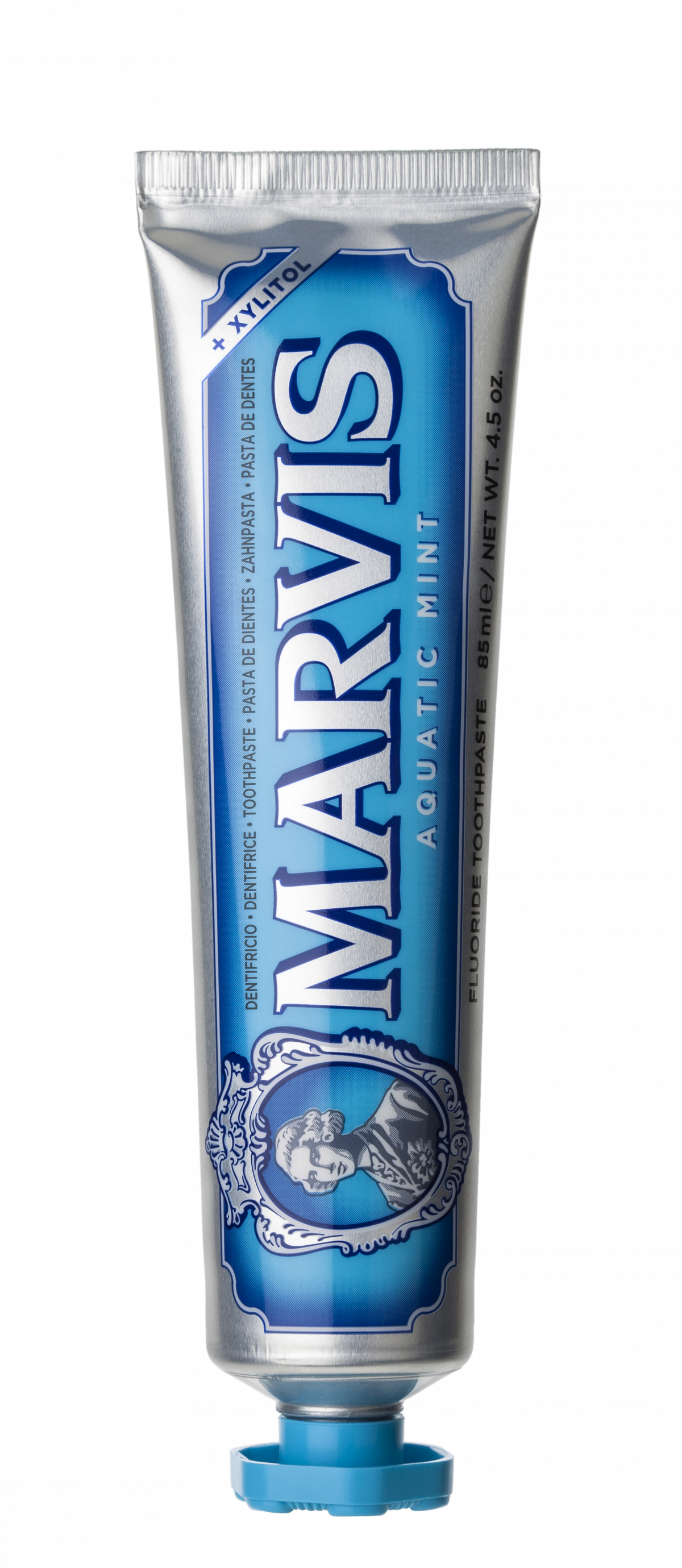 MARVIS Aquatic Mint zubná pasta s xylitolom a fluoridmi, 85 ml