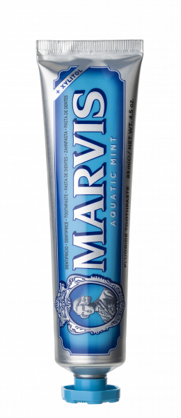 MARVIS Aquatic Mint zubná pasta s xylitolom a fluoridmi, 85 ml