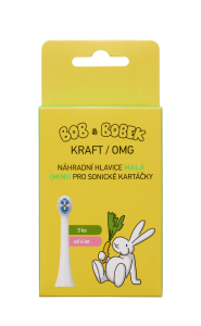 Bob a Bobek Náhradné hlavice MALÁ pre sonické kefky OMG / KRAFT