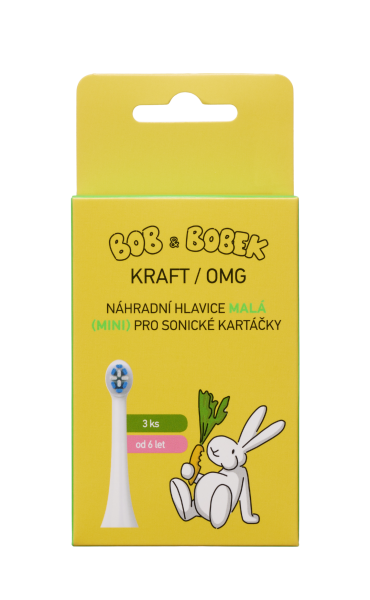 Bob a Bobek Náhradné hlavice MALÁ pre sonické kefky OMG / KRAFT