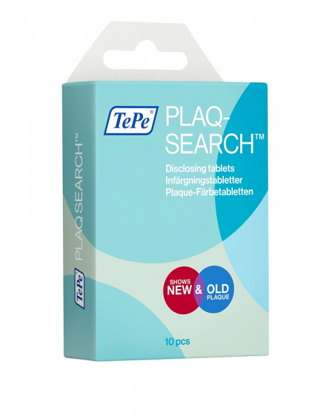 TePe PlaqSearch indikácia plaku, 10 tabliet