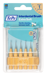 TePe Extra soft medzizubné kefky 0,45 mm, svetlooranžové, 6 ks
