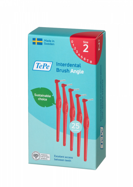 TePe Angle medzizubné kefky 0,5 mm, červené, 25 ks