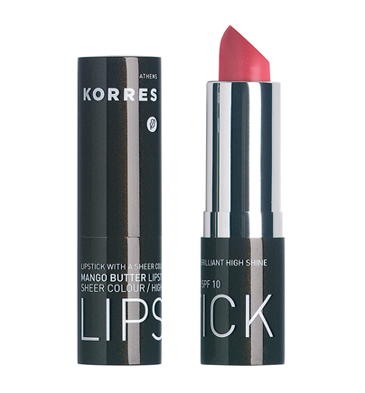 KORRES Lipstick Mango Butter rúž s mangovým maslom 18 PEACH SPF10  , 3,5 g