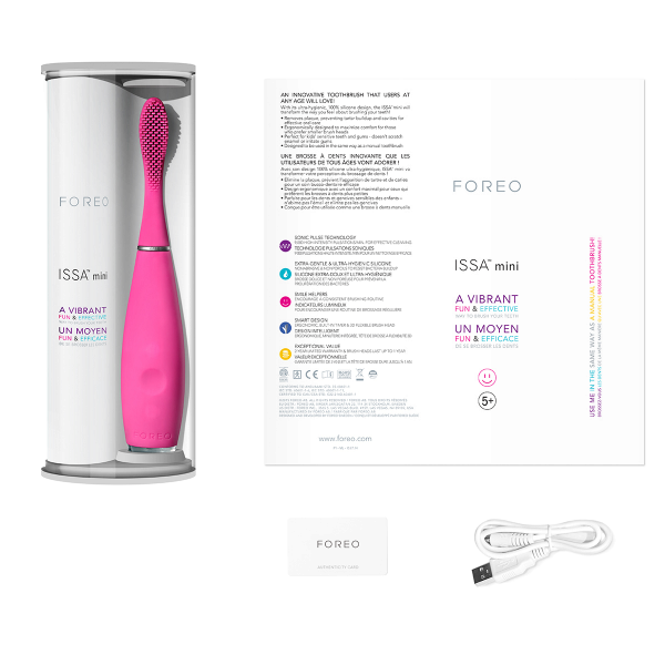 FOREO ISSA mini Wild Strawberry sonická kefka