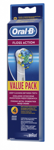 Oral-B Floss Action EB-4, náhradné hlavice, 4 ks