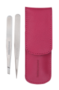 Tweezerman Petite Tweeze Set Pink sada pinziet v rúžovom púzdre