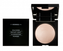 KORRES Wild Rose ILLUMINATING Powder - kompaktný zvýrazňujúce púder s divokou rúží, 4,5 g