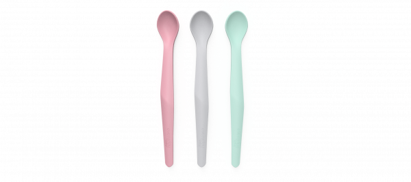 Everyday baby silikónová lyžička, 2 ks, šedá