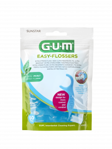 GUM Easy Flosser, 50 ks + cestové púzdro