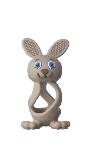 Brush-baby Bobbie Bunny hryzadlo, cappuccino, 0-3 rokov
