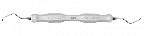 Deppeler Gracey kyreta 7GL8 Deep na ošetrenie hlbokých paradontálnych vačkov so sivým návlekom CleaNEXT