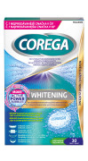 Corega tablety čistiace Whitening, 30 ks