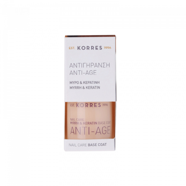 KORRES Nail Therapy - podkladový anti-ageing lak pre vyplnenie nepravidelnej štruktúry nechtov, 10 ml