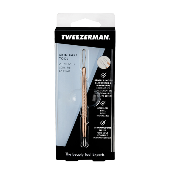 Tweezerman expresor –⁠⁠⁠⁠⁠⁠ obojstranné kozmetické očko na komedóny, rose gold