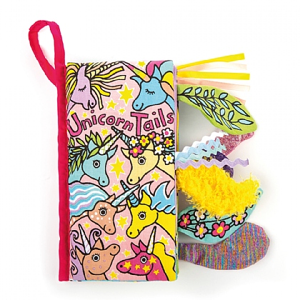 Jellycat látková knižka s jednorožcami