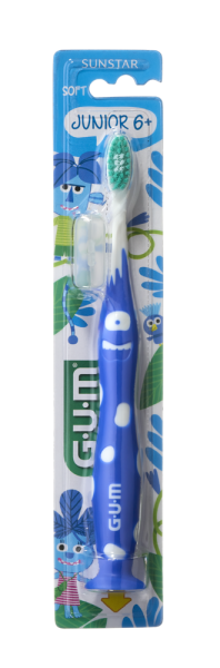 GUM Junior Monsters zubná kefka pre školákov (7-9 rokov)