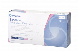 Medicom SafeTouch Advanced Extend, nepudrované nitrilové rukavice, ružové, XS, 100 ks
