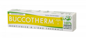 Buccotherm BIO zubná pasta s aloe vera a citrónovo-eukalyptovou príchuťou, 75 ml