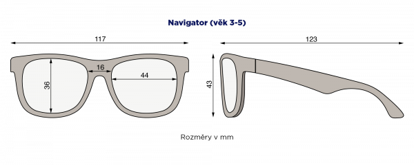 BABIATORS Navigator slnečné okuliare, ružové, 3-5 rokov