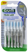 GUM TRAV-LER medzizubná kefka s chlorhexidínom, šedý, veľkosť 2,0 mm (ISO 6), 6 ks
