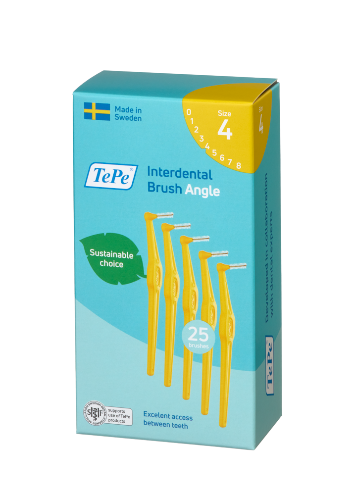 TePe Angle medzizubné kefky 0,7 mm, žlté, 25 ks