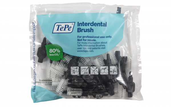 TePe Original medzizubné kefky z bioplastov 1,5 mm, čierne, 25 ks