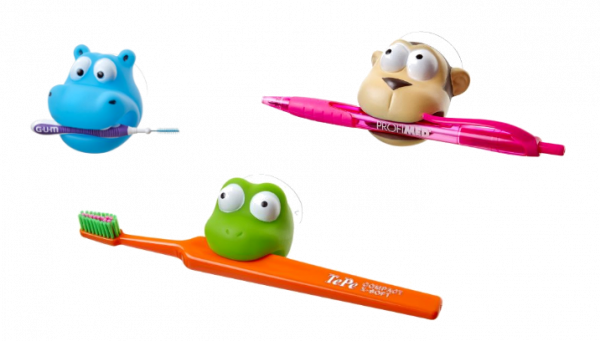 SMILLE držiak na zubnú/medzizubnú kefku, žaba
